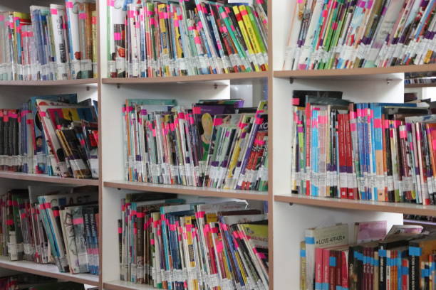 istock Stocked Bookshelves Filled With Colorful Spines 1931934645