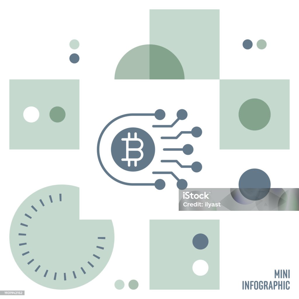 Bitcoin Design Description Bitcoin Mini Infographic Design Stock Illustration - Download Image Now ...
