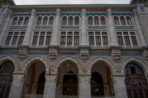 Post office istanbul art deco building, turkey