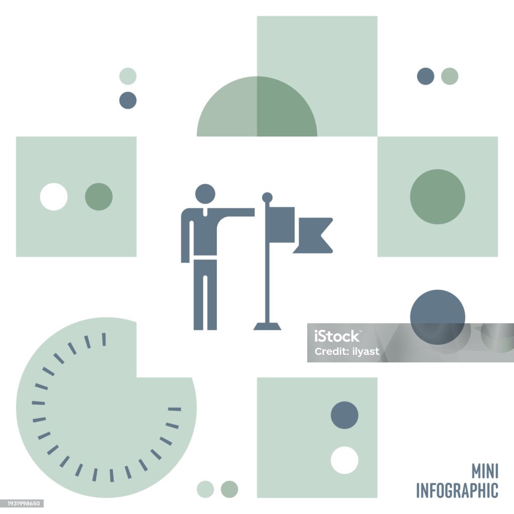 One Leader Visual Leader Mini Infographic Design Stock Illustration - Download Image Now ...