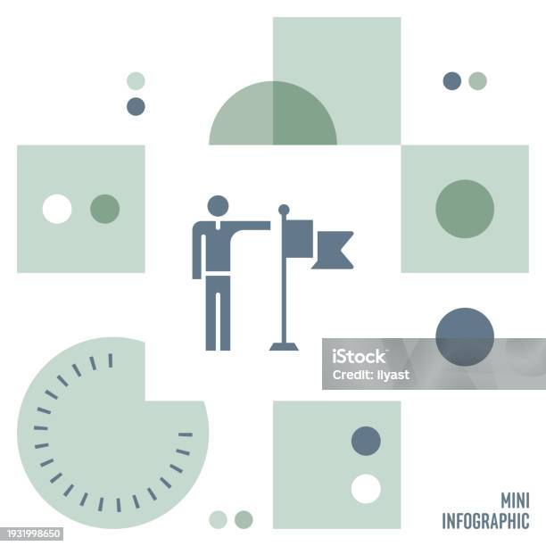 Leader Pattern Design Leader Mini Infographic Design Stock Illustration - Download Image Now ...