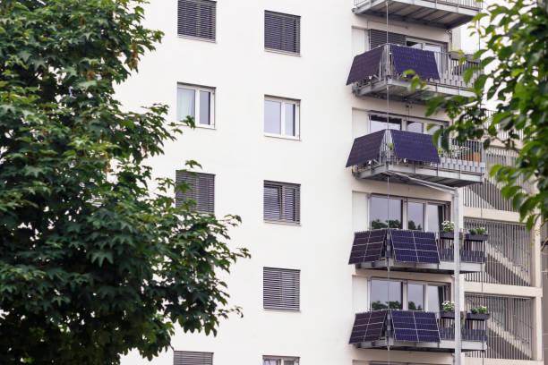 istock Solar Panels on Balcony of Apartments. 1932002357