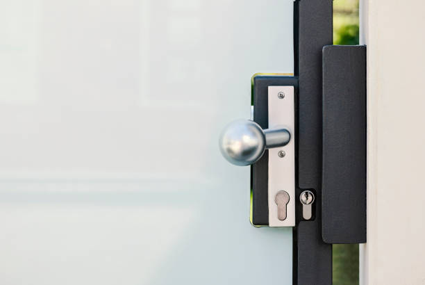 istock Stainless Steel Handle Fence Door 1932002364