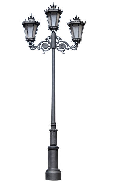 istock Street lamppost, isolated over white 1932018146