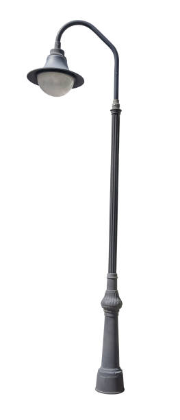 istock Street lamppost, isolated over white 1932049215