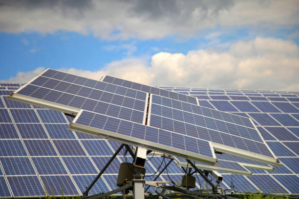 istock Solar panel. Solar panel produces green, environmentally friendly energy from the sun. 1932107827