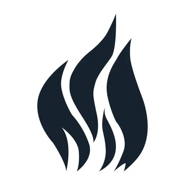 Vector illustration of flame icon