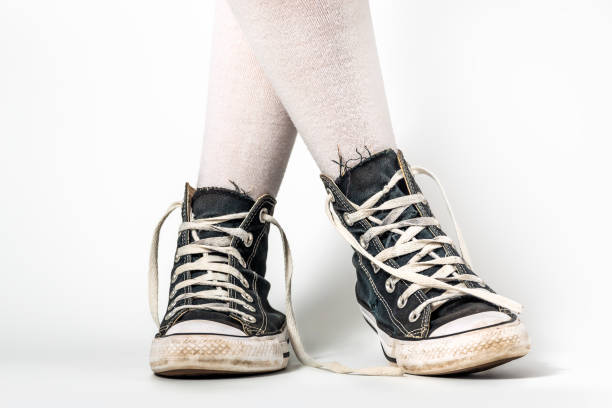 Modern girl with a tattoo on her leg