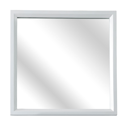 Decorative mirror isolated on white background