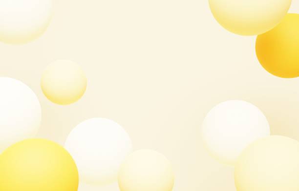 Pastel color ball background illustration