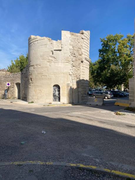 istock Tower on a walled city  in France 1932467800