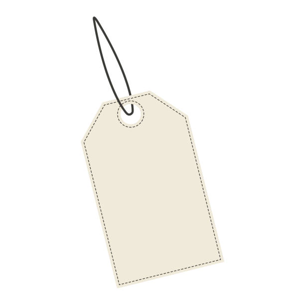 Vector beige blank price tag. The template of the price tag, label, tag png. Vector beige blank price tag. The template of the price tag, label, tag png. discount coupon template silhouette stock illustrations