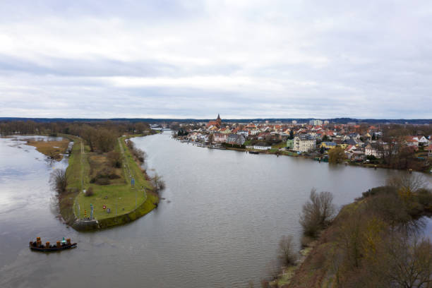 istock Flood on the river Oder, Eisenhuttenstadt, Brandenburg, Germany 1932518696