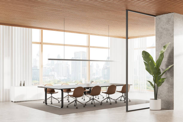 istock White and glass board room corner 1932537823
