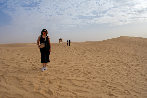 7.11.23: Sahara Desert, Tunisia: Sahara desert in Tunisia, North Africa. Beautiful landscape sand and dunes.