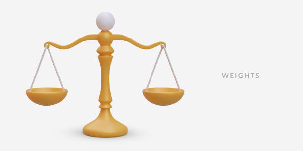 istock 3D balance scales. Symbol of justice. Balance, equilibrium 1932627034