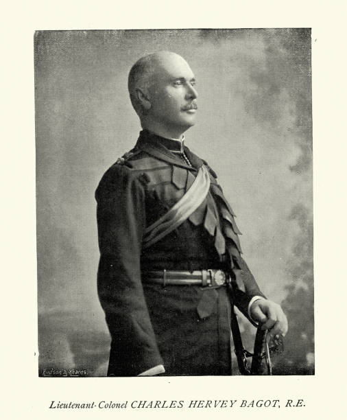 istock Victorian British army officer, Lieutenant-colonel Charles Hervey Bagot, Royal Engineers, 1890s Military uniforms 1932653705