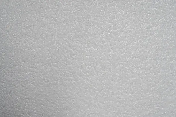 Photo of White polystyrene texture