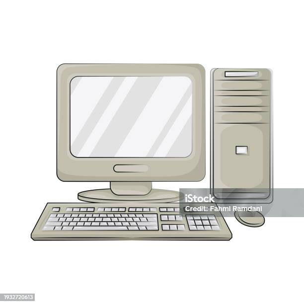 Stocl Image Computer Desktop Computer Stock Illustration - Download Image Now - Analyzing ...
