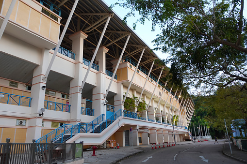 Hong Kong, China - January 14 2024: Shing Mun Valley Sport Ground in Tai Wo Hau, Hong Kong.