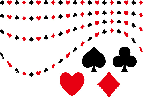Illustration material of playing cards