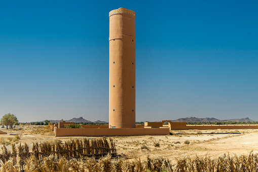 Water tower near Erfoud, Morocco