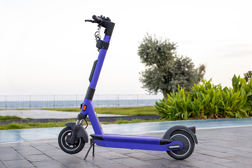 Electric scooters outdoors