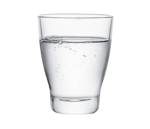 istock Glass of water on a white background 1933070695