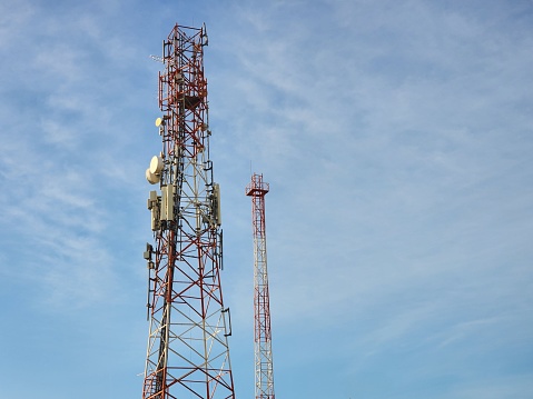 Telecommunications network tower, STC Saudi Arabia
