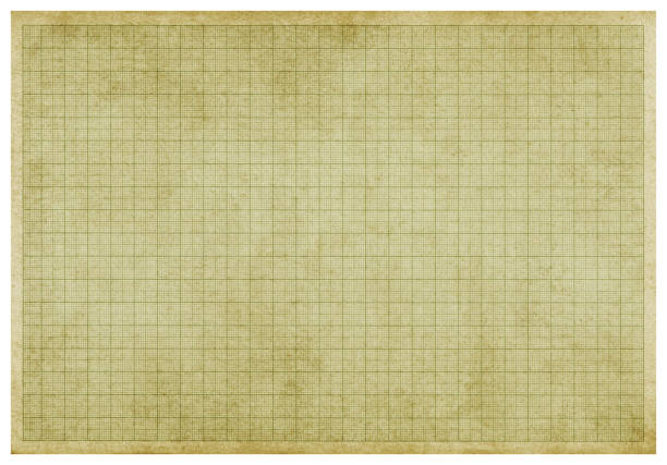 Vintage Green graph paper (clipping path)