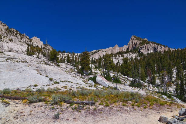 istock Lone Peak and surrounding landscape from Jacob’s Ladder hiking trail, Lone Peak Wilderness, Wasatch Rocky Mountains, Utah, United States. 1933253272