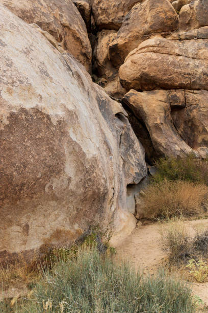 Boulders in the Desert stock photo