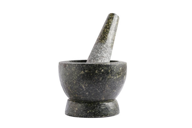 istock Stone mortar isolated on white background with clipping path. 1933481489