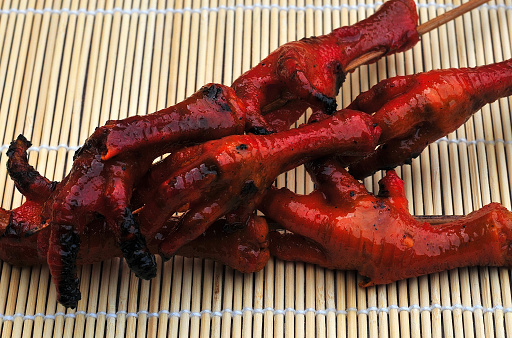 Paa Ng Manok or Adidas  (Grilled Chicken Feet)