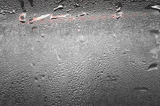 The Raindrops on car paint