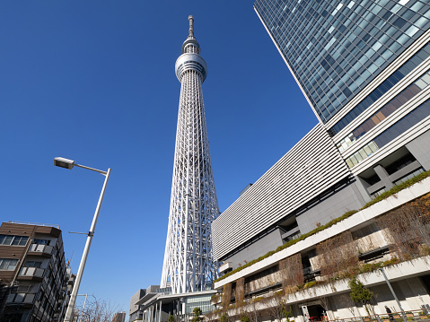 Tokyo Skytree Town. Photographed on December 21, 2023 in Sumida Ward, Tokyo.