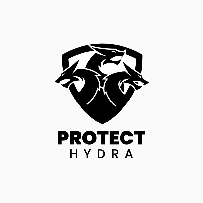 Vector Illustration Hydra Silhouette Style
