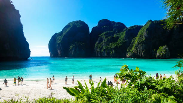 istock Phi Phi Island in Thailand. Maya Beach. The beautiful sea of Maya Bay. 1933848556