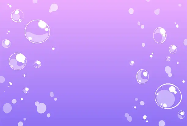 Vector illustration of Background illustration of underwater bubbles