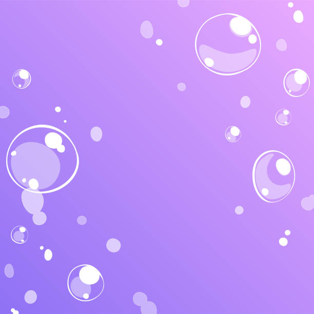 illustrazioni stock, clip art, cartoni animati e icone di tendenza di background illustration of underwater bubbles - bubble bubble wand soda water