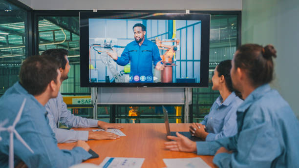 istock A team of Engineer sitting in the office having a video call 1933986348