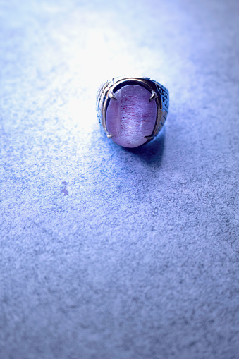 Beautiful ring with purple