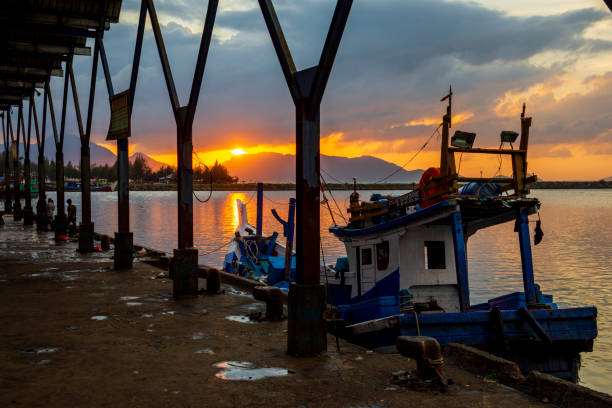 istock Sunset at Fish Harbor, Lampulo, Banda Aceh 1934025251