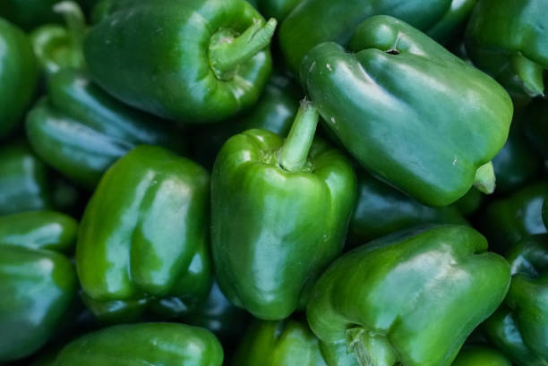 istock Top view of fresh green peppers in a stack 1934082597