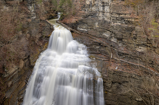 Autumn in Watkins Glen State Park, near Seneca Lake, New York State, USA.