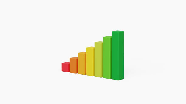 istock Business success strategy, financial growth, digital marketing, data analysis and progress concept. Colorful 3D growth bar graph. 3d illustration 1934125507