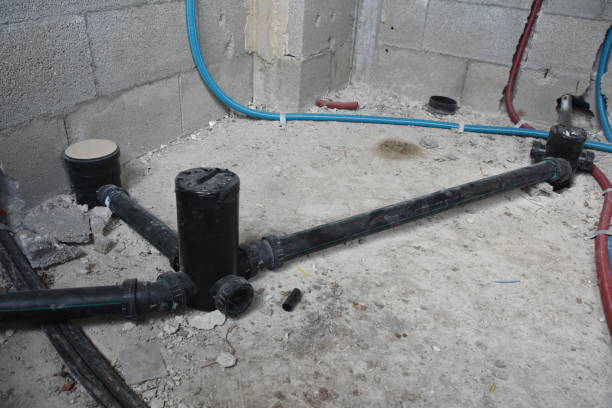istock Preparation for drainage piping in a new house 1934142931