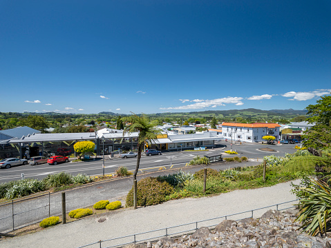 Waihi town in North Island New Zealand