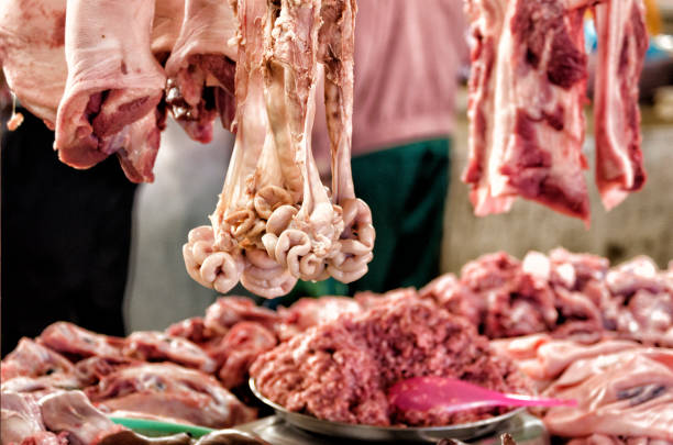 This photograph was taken on November 13, 2023 at Binh Tay local market in Saigon. In the heart of Cho Lon, the Chinese district of Ho Chi Minh City, is Binh Tay Market (Chợ Bình Tây). Built in 1928 after the original bazaar burned down, Binh Tay is the city's largest market packed with vendors selling a dizzying array of goods, including ceramics, flowers and cheap souvenirs, as well as hot noodles and wholesale goods. elderly.
