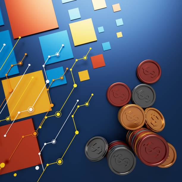 istock 3D coin rendering. 3D illustration. money technology investment. digital image concept. 1934220489
